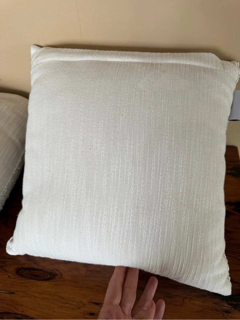 Set of 2 Coastal Collection Beaded Sand Dollar Throw Pillows